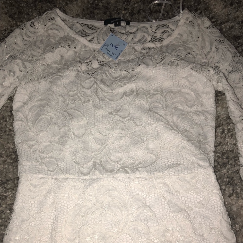 NWT white laced dress